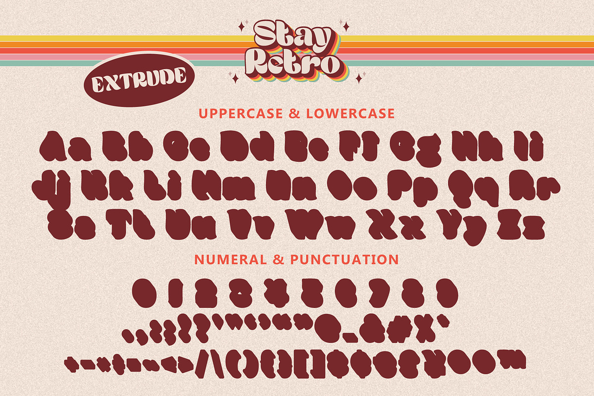 Stay Retro font, a Handwritten Font by KengGraphic (Photo 9 of 10)