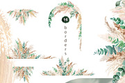 Pampas grass and greenery collection, a Decorative Illustration by TanyaOak (Thumbnail 2 of 7)