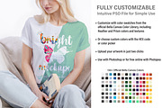 Bella Canvas 3001 T-shirt Mock Up, a Print Template by BrightMockups (Thumbnail 2 of 3)