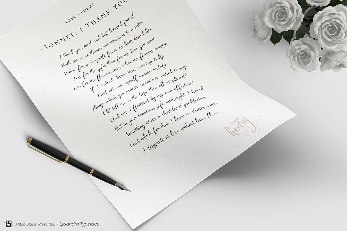 Lysandra Beauty Font preview 6