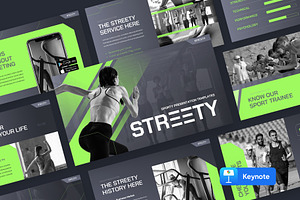 STREETY - Sport Keynote, a Presentation Template by rgbryand