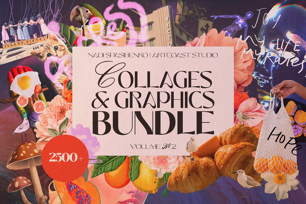 2500+ BUNDLE COLLAGE & GRAPHICS, an Object Graphic by nadispasibenko (Photo 1 of 31)