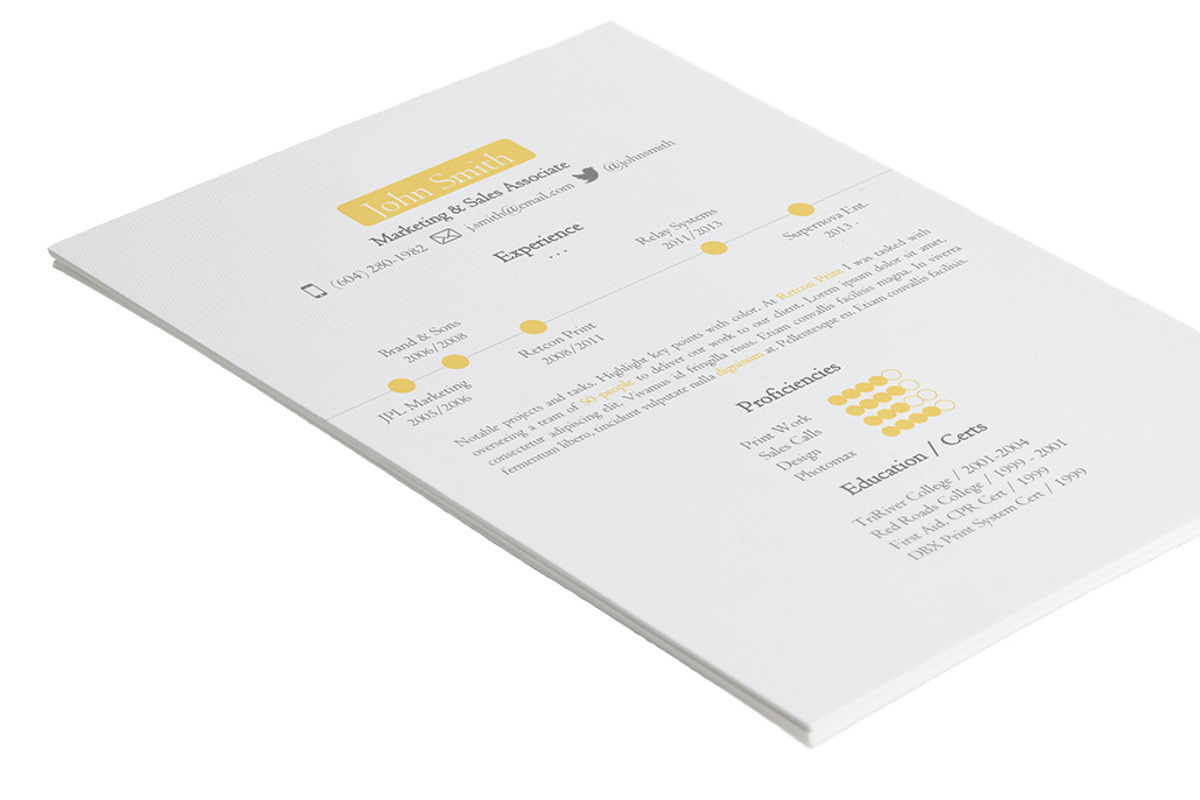Timeline Resume Template, a Resume Template by 12 Resumes  (Photo 3 of 4)
