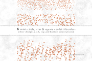 Rose gold confetti borders, a Graphic by Palette Pursuit (Thumbnail 3 of 4)