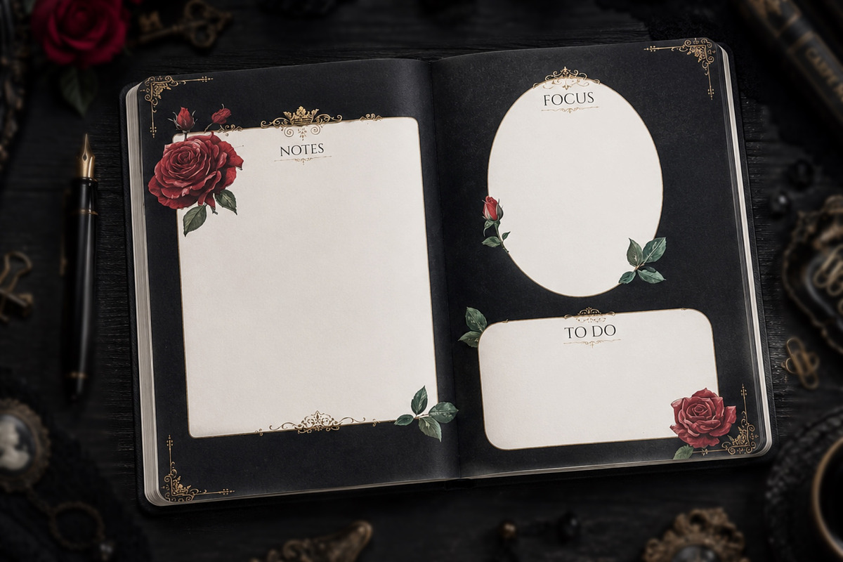 Aesthetic Planner Templates, a Stationery Template by Victoria Obscure (Photo 2 of 3)