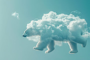 90 Clouds animals against a blue sky, an Animal Illustration by Handmadefont (Thumbnail 19 of 64)