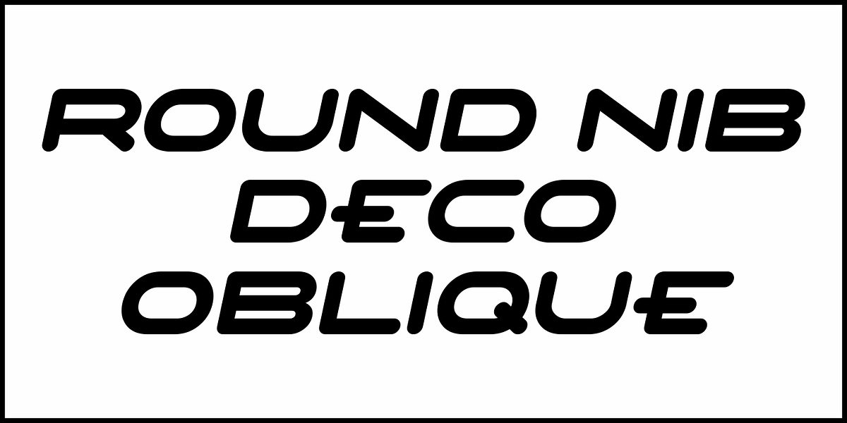 Round Nib Deco JNL, a Sans Serif Font by Jeff Levine Fonts (Photo 4 of 5)