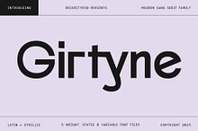 Girtyne - Modern Sans Family