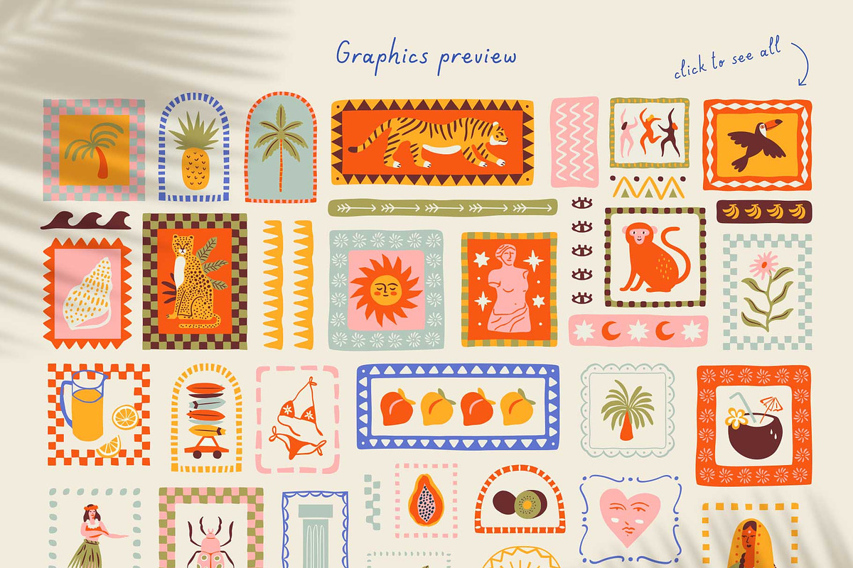Tropical Treasure: Patterns & more, a Pattern Graphic by Dedraw Studio (Photo 5 of 21)