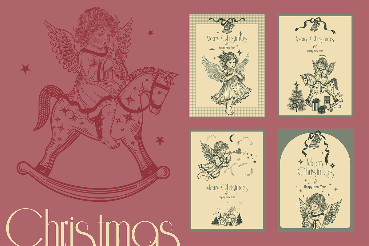 Hand-drawn Christmas illustrations, an Object Graphic by MarinaVorontsova (Photo 4 of 9)