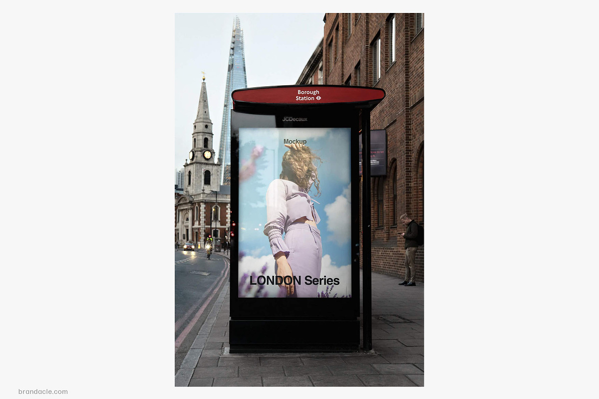 London Poster Mockup, UK23LON0574, an Advertising Mockup by Brandacle Mockups (Photo 5 of 5)