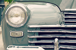 Vintage car light, a Transportation Photo by BOOCYS