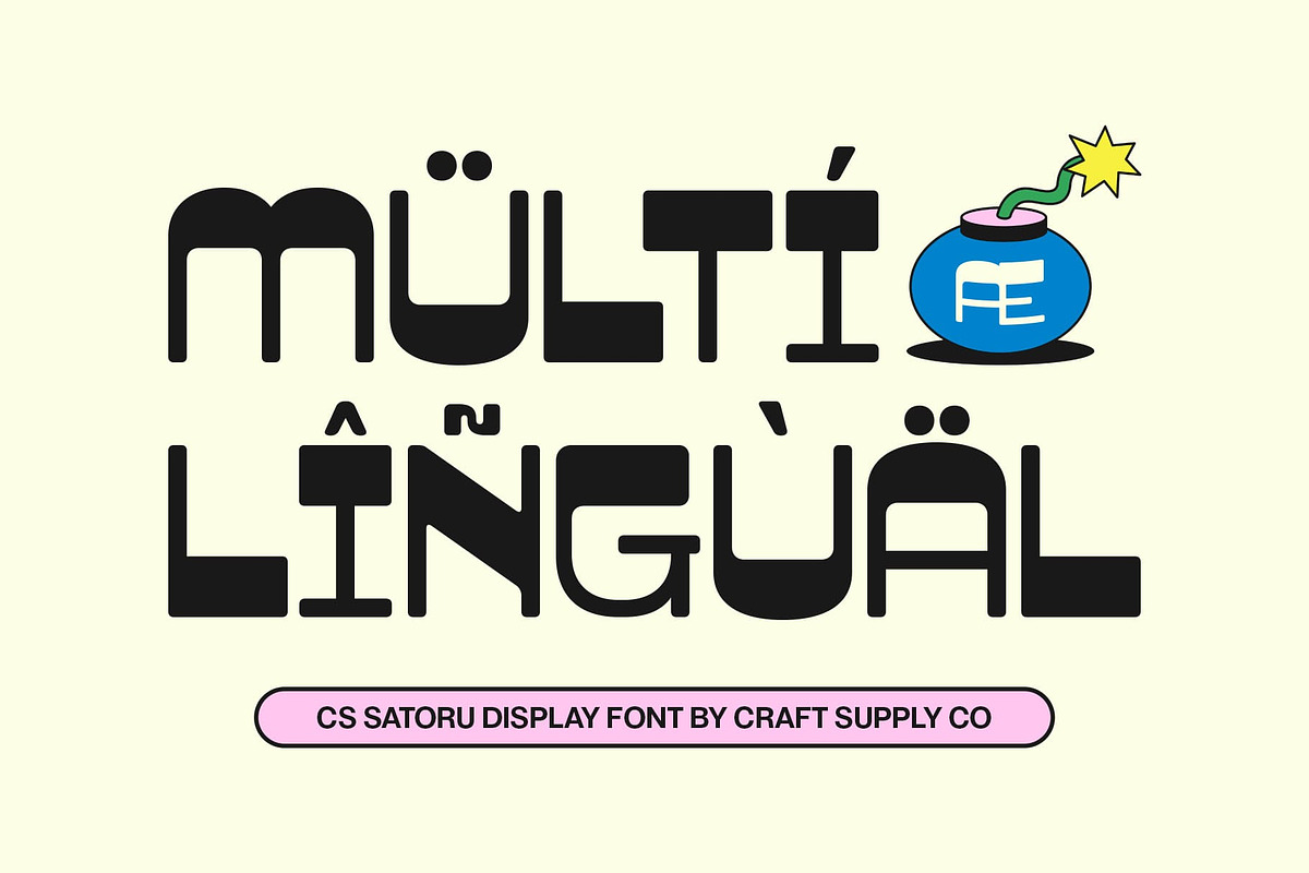 CS Satoru – Reverse Contrast Font, a Sans Serif Font by Craft Supply Co. (Photo 5 of 8)