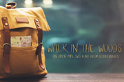 Walk in the Woods Open Type SVG, a Handwritten Font by Jodi Van der Kruik (Thumbnail 1 of 5)
