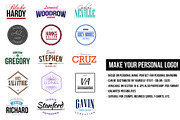 15 Personal Name Based Logo Template, a Branding & Logo Template by ORCA Creative Store (Thumbnail 2 of 5)