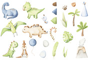 Dinosaurs name creator watercolor, an Illustration by Alesya Pytskaya (Thumbnail 3 of 8)