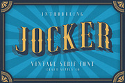 Jocker - Vintage Serif Font Family, a Serif Font by Craft Supply Co. (Thumbnail 1 of 11)