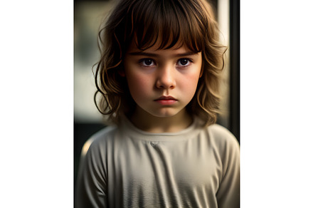 Cinematic portrait captures sad, an Object Illustration by Natasha Breen