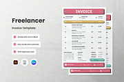 3 Set Freelancer Invoice Template V3, a Print Template by twinstd (Thumbnail 1 of 3)
