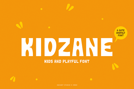 Kidzane - Kids Font, a Sans Serif Font by Iqsiart Studio