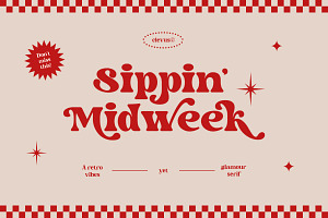 Sippin' Midweek Typeface