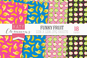 Funky Fruit digital paper pack, a Pattern Graphic by Katy Clemmans (Thumbnail 4 of 5)
