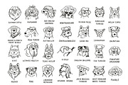 Dogs with Glasses, an Animal Illustration by GooseFrol (Thumbnail 4 of 17)