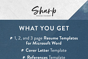 Modern Resume Template Word, a Resume Template by SharpResumeFoundry (Thumbnail 7 of 8)
