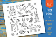 Forest animals hand-drawn, an Animal Illustration by EvgeniaV (Thumbnail 2 of 4)