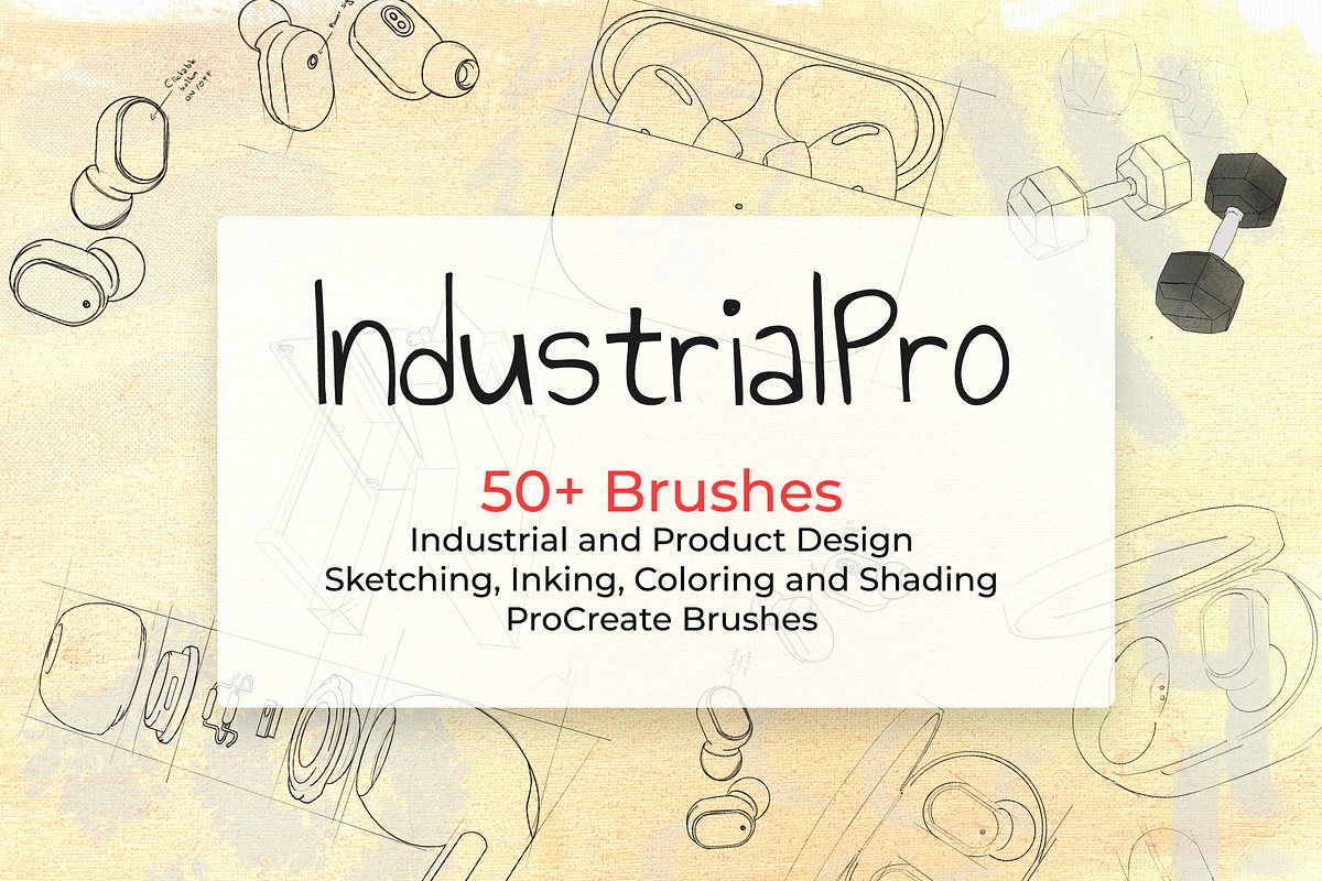 IndustrialPro Product Design Brushes, a Brush Add-On by Character (Photo 1 of 5)
