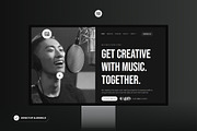 Recording & Music Studio Elementor, a WordPress Template by SLAB! Design (Thumbnail 3 of 5)