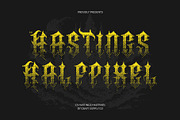 CS Hastings Halfpixel, a Blackletter Font by Craft Supply Co. (Thumbnail 1 of 8)