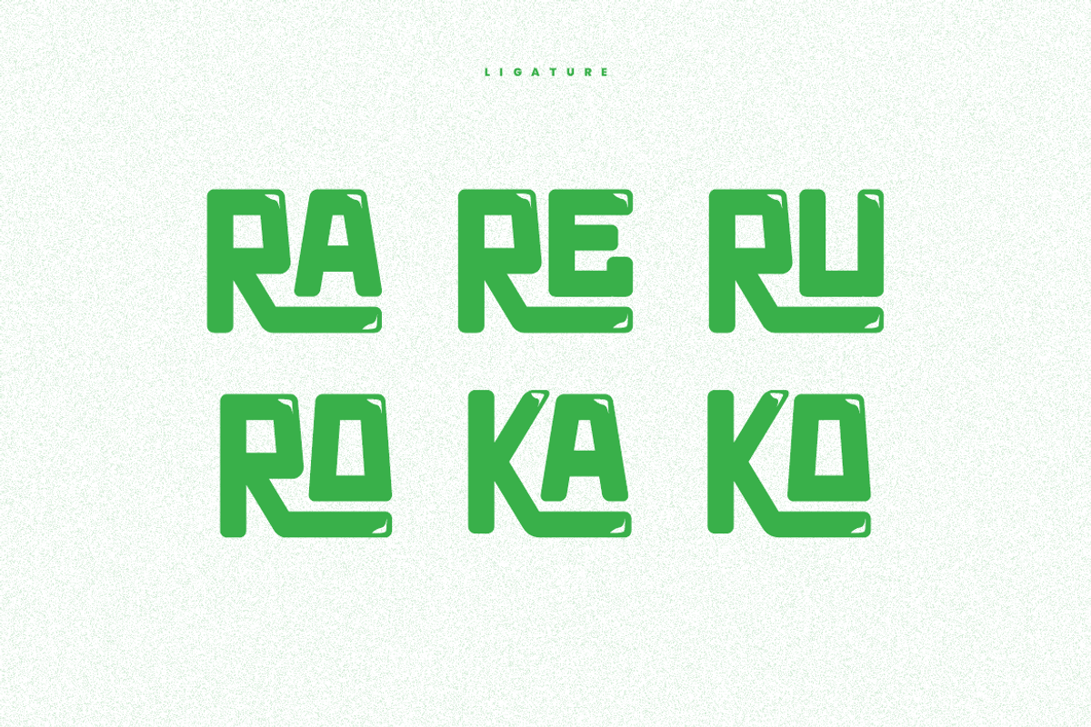 Rogvakon - Bubble Font, a Sans Serif Font by Iqsiart Studio (Photo 7 of 7)