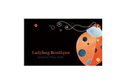 Ladybug Business Card Template, a Business Card Template by Ujean'sWhimsicalWorld (Thumbnail 3 of 4)