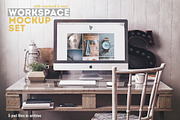 Workspace Mockup Set 3, a Mac Mockup by Best Pixels™ (Thumbnail 1 of 5)