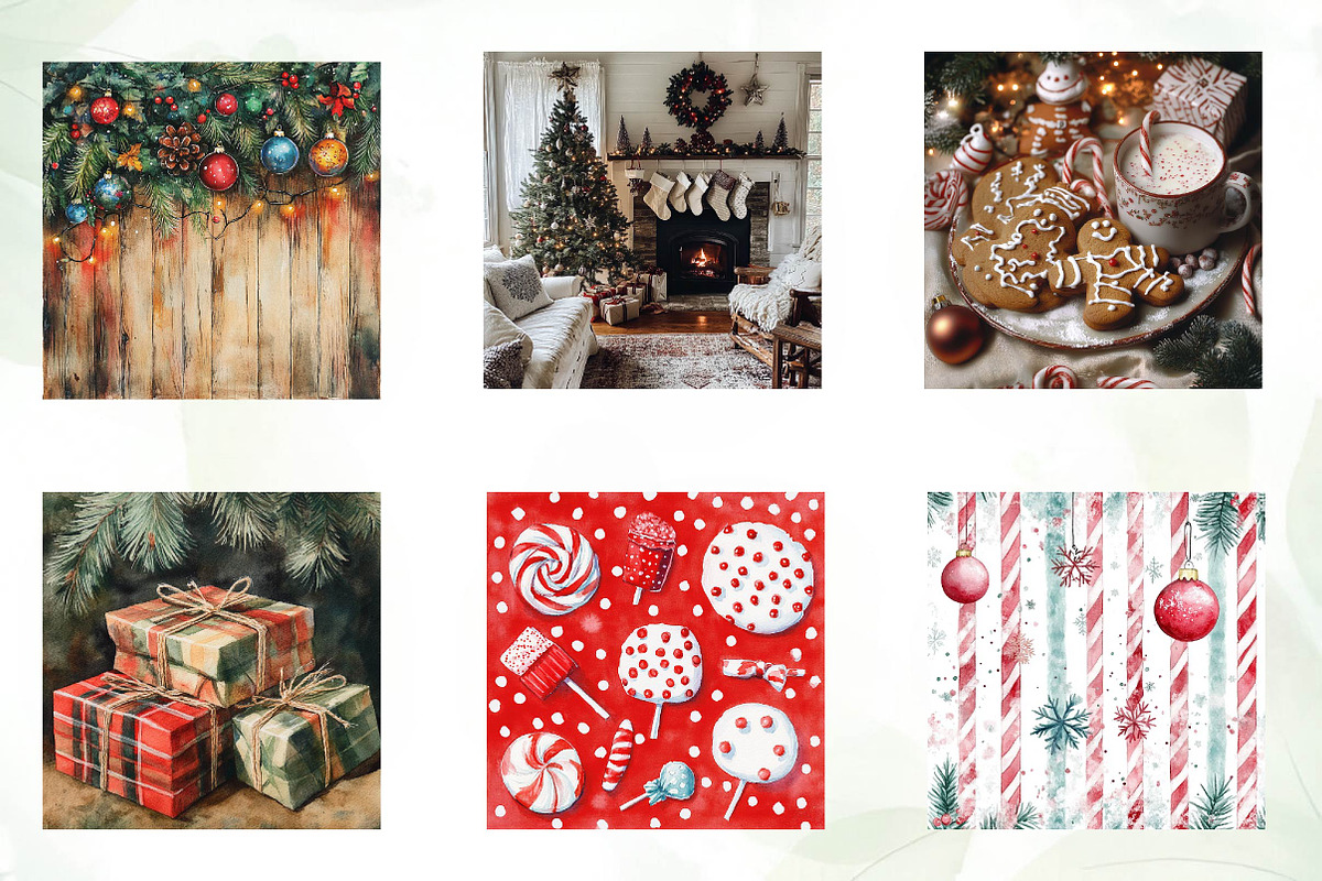 Watercolor Background Christmas Png, an Illustration by CreationArt (Photo 5 of 5)
