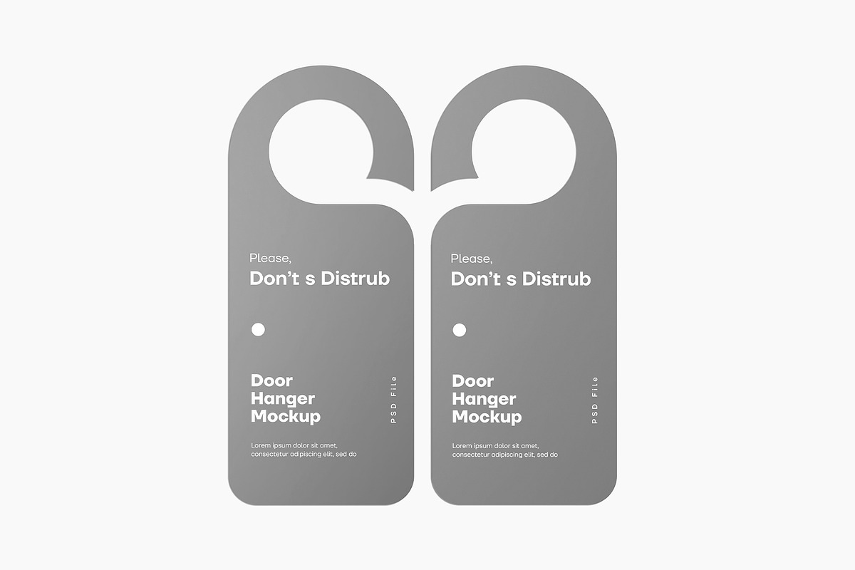 Two Door Hangers Mockup, a Product Mockup by graphypix (Photo 3 of 4)
