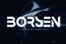 Borsen Futuristic Display Font
