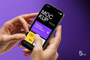 Holding iPhone 17 Pro Max Mockup, an iPhone Mockup by RamStudio2 (Thumbnail 1 of 11)