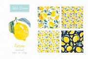 Collage Lemons, a Decorative Illustration by Ekaterina Mikheeva (Thumbnail 3 of 5)
