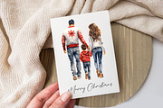 Family in Christmas sweaters clipart, a Person Illustration by Hello My Print (Thumbnail 6 of 9)