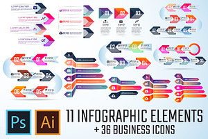 Arrow Infographics Template Vol.3