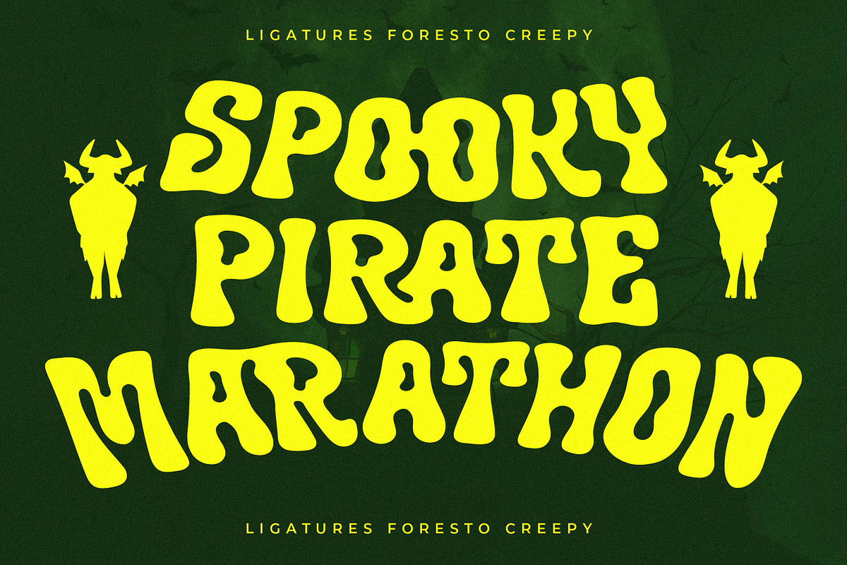 Foresto Creepy Halloween Font, a Sans Serif Font by Storytype Studio (Photo 8 of 15)