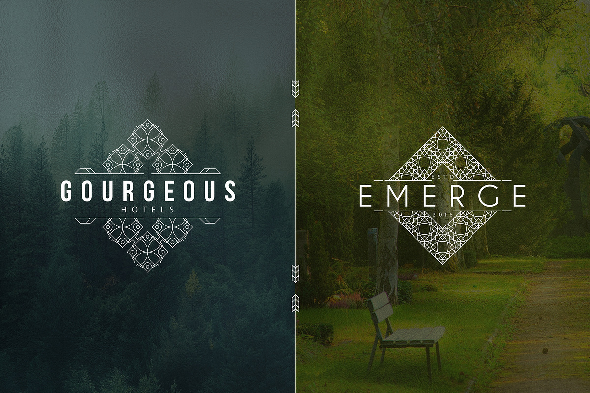 [Spring Vibes] 40 Mosaic Logos -50%, a Branding & Logo Template by VP Fonts (Photo 6 of 27)