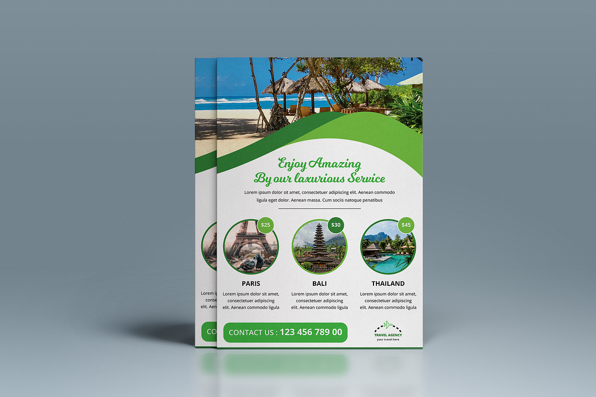 Vacation Travel Agency Flyer, a Flyer Template by UI_Expert (Photo 2 of 2)