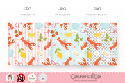 Coastal Lobster Seamless Pattern, a Pattern Graphic by Chonnieartwork (Thumbnail 2 of 5)
