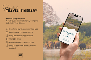 Customizable Mobile Travel Itinerary