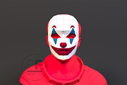 DIY Joker Mask 3D model template, an Object Graphic by PolyFish (Thumbnail 2 of 4)