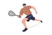 Squash players set. Sports game, a Sport Illustration by Good Studio (Thumbnail 4 of 5)