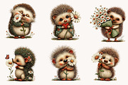 Whimsical Summer Hedgehog with daisy, an Illustration by Designworld (Thumbnail 10 of 10)
